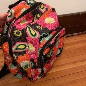 Vera Bradley | Bags | Vera Bradley Backpack Gray Chevron  display picture 3